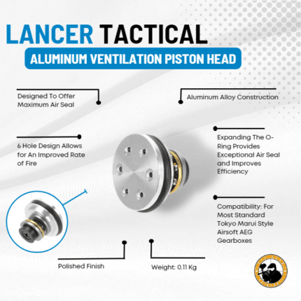 lancer tactical aluminum ventilation piston head
