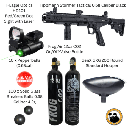 tippmann stormer tactical defence bundle 0.68 caliber black