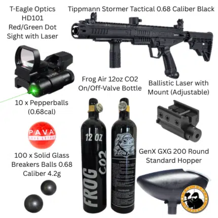 tippmann stormer tactical defence bundle 0.68 caliber black