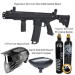 tippmann stormer elite paintballer package 0.68 caliber black