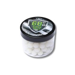 rubber steel balls 0.68 cal silicon green glow in the dark 100-pack