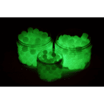 rubber steel balls 0.68 cal silicon green glow in the dark 100-pack
