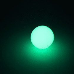 rubber steel balls 0.68 cal silicon green glow in the dark 100-pack