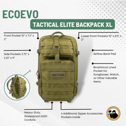 ecoevo tactical elite backpack xl