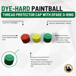 Thread Protector Cap with Spare O-ring - Dyehard Paintball