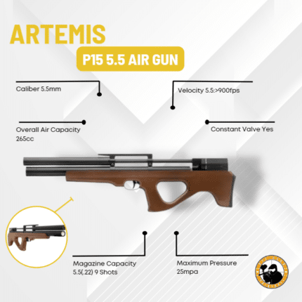 Artemis P15 5.5 Air Gun - Dyehard Paintball