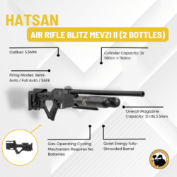 Hatsan Air Rifle Blitz Mevzi Ii (2 Bottles) - Dyehard Paintball