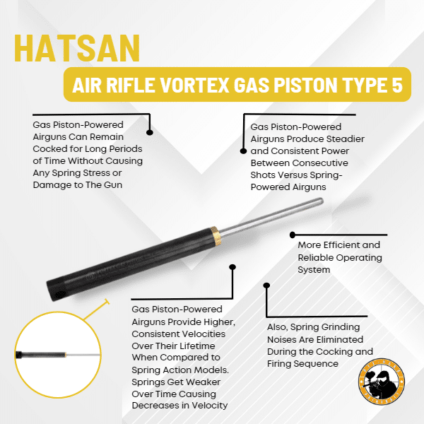 Hatsan Air Rifle Vortex Gas Piston Type 5 - Dyehard Paintball