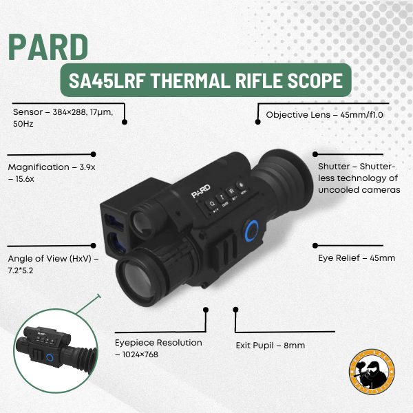 Pard Sa45lrf Thermal Rifle Scope - Dyehard Paintball