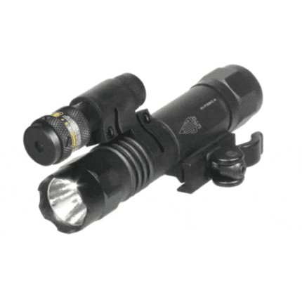 utg lt-elp38q-a qd sporting type 400 lumen led flashlight & red laser combo