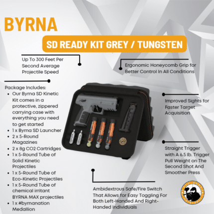 byrna sd ready kit grey / tungsten