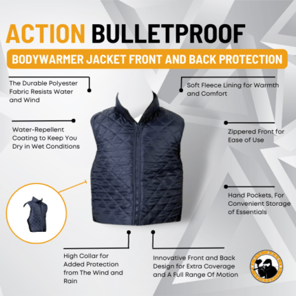 bodywarmer jacket front and back protection