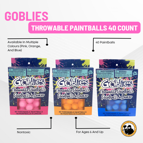 Goblies Throwable Paintballs 40 Count - Dyehard Paintball
