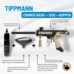 Tippmann Cronus Basic + 12oz + Hopper - Dyehard Paintball