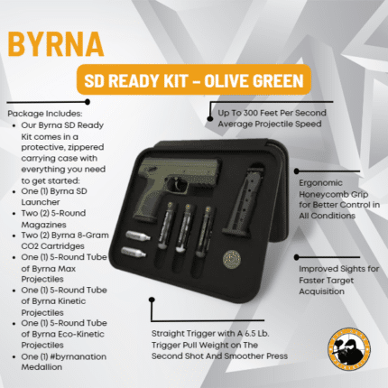 byrna sd ready kit - olive green