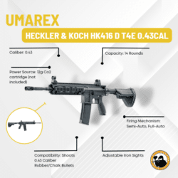 Umarex Heckler & Koch Hk416 D T4e 0.43cal - Dyehard Paintball