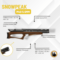 Artemis Snowpeak M40 5.5mm - Dyehard Paintball