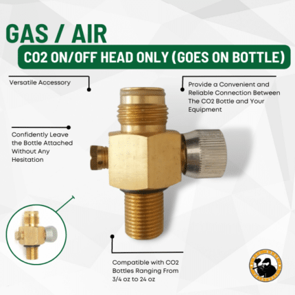 Co2 On/off Head Only (goes on Bottle) - Dyehard Paintball