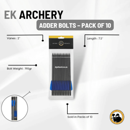 Ek Archery Adder Bolts - Pack of 10 - Dyehard Paintball