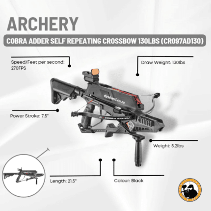 ek archery cobra adder self repeating crossbow 130lbs (cr097ad130)