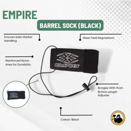 Empire Barrel Sock (black) - Dyehard Paintball