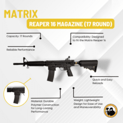 Matrix Reaper 16 Magazine (17 Round) - Dyehard Paintball