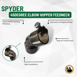 Spyder 45degree Elbow Hopper Feedneck - Dyehard Paintball