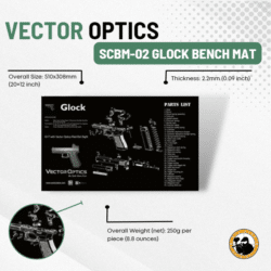 Vector Optics Scbm-02 Glock Bench Mat - Dyehard Paintball