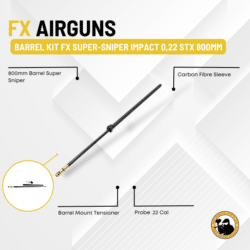 Barrel Kit Fx Super-sniper Impact 0,22 Stx 800mm - Dyehard Paintball