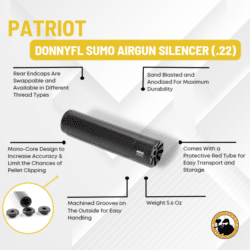 Donnyfl Sumo Airgun Silencer (.22) - Dyehard Paintball
