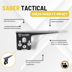 Saber Tactical Cheek Riser Fx Impact - Dyehard Paintball