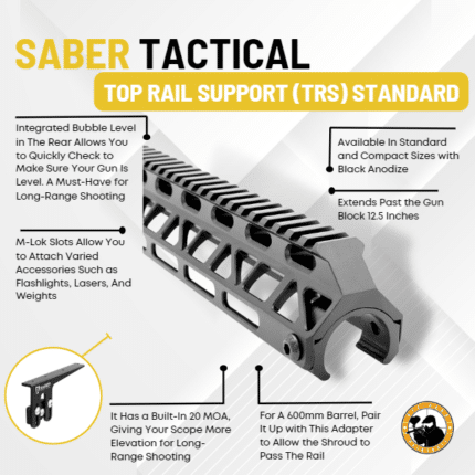 saber tactical top rail support (trs) standard