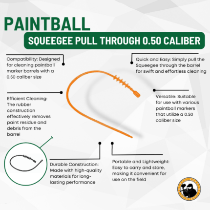 Squeegee Pull Through 0.50 Caliber - Dyehard Paintball
