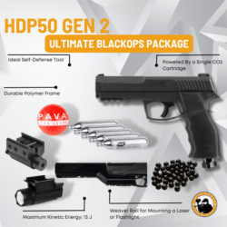 umarex hdp50 gen 2 ultimate black ops package 0.50 caliber 13 joule black