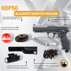 umarex hdp50 black ops shooter package 0.50 caliber black