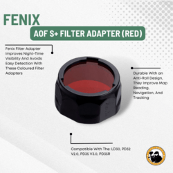 Fenix Aof S+ Filter Adapter (red) - Dyehard Paintball