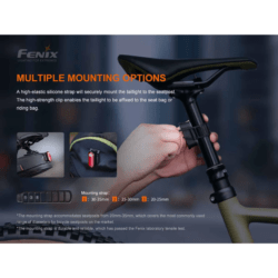 Fenix Bc05r V2.0 Led Rechargeable Bike Taillight 15 Lumen - Dyehard Paintball