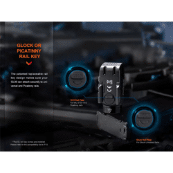 Fenix Gl06 365 Led Flashlight Fits Sig P365 600 Lumen - Dyehard Paintball