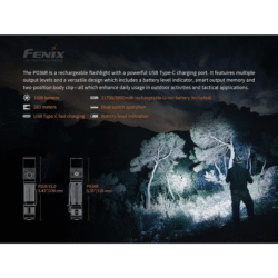 Fenix Pd36r Led Flashlight 1600 Lumen - Dyehard Paintball