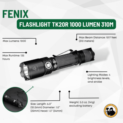 fenix e05r led keychain flashlight 400 lumen