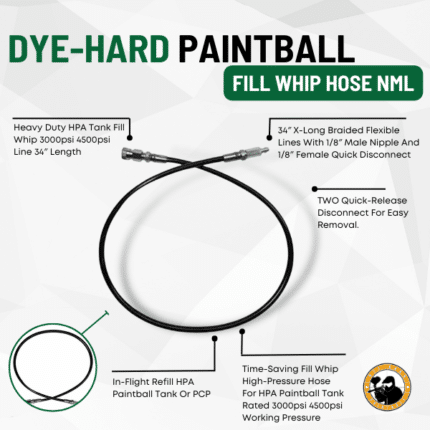 Fill Whip Hose Nml - Dyehard Paintball