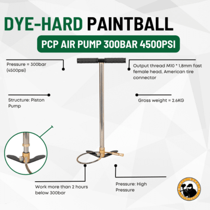 Pcp Air Pump 300bar 4500psi - Dyehard Paintball