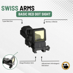 Swiss Arms Basic Red Dot Sight - Dyehard Paintball
