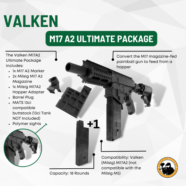 Valken M17 A2 Ultimate Package - Dyehard Paintball