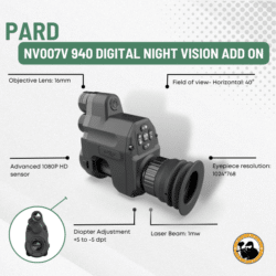 Pard Nv007v 840 Digital Night Vision Add on - Dyehard Paintball