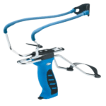 mk-sl06 / bl slingshot / blue handle & blue rubber band