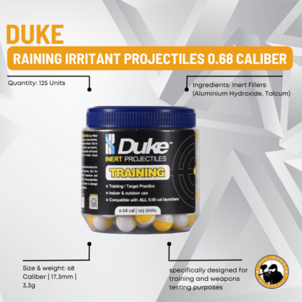 duke training inert projectiles 0.68 caliber 125 units