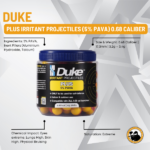 duke plus irritant projectiles (5% pava) 0.68 caliber 125 units