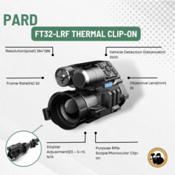 Pard Ft32-lrf Thermal Clip-on - Dyehard Paintball
