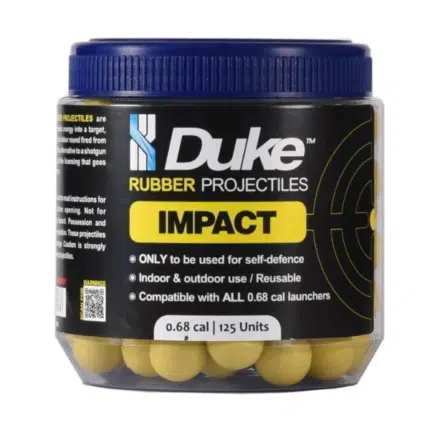 duke impact rubber projectiles 0.68 caliber